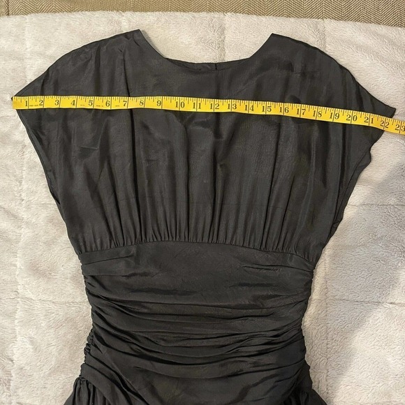 All That Jazz Peplum Pencil Dress Size 5/6 Juniors Black Vintage 80s 90s… - Picture 6 of 9